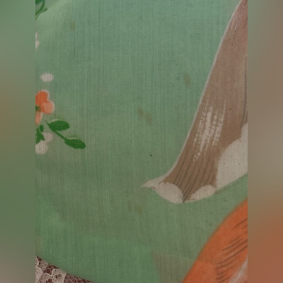 Vintage Floral Cottagecore Collared House Dress Mumu Nightgown with Pocket, USA - Picture 12 of 12